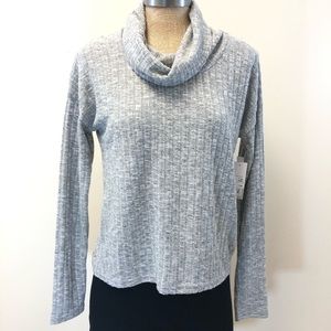 Bp cowl neck‎ shirt in grey NWT